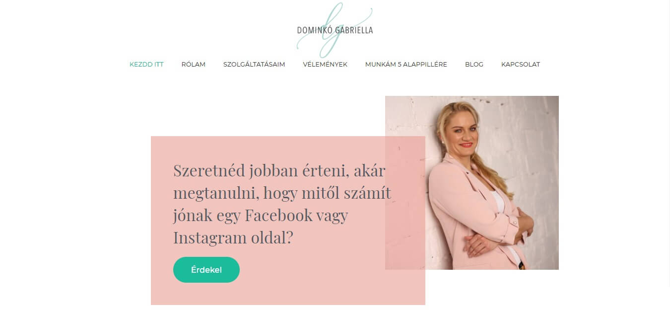 Dominkó Gabriella honlap